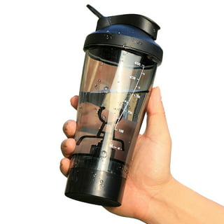 Shaker Bottle A Small Clear Cup w. Blue Lid,12Oz/400ml Measurement Marks &  Stainless Whisk Blender M…See more Shaker Bottle A Small Clear Cup w. Blue