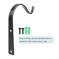 thumbnail image 5 of Uxcell 4 Inch Iron Wall Hooks Black for Hanging Lanterns Plants and Lights 2 Count, 5 of 6