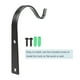 thumbnail image 5 of Ganchos colgantes de pared de hierro negro Uxcell de 4 pulgadas para interiores y exteriores, 4 unidades, 5 of 6