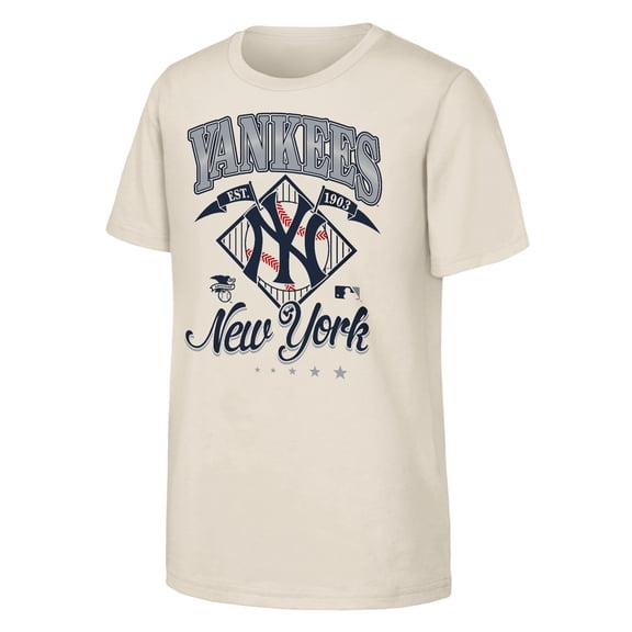 Youth Outerstuff Natural New York Yankees Triple Hit T-Shirt