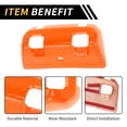 thumbnail image 4 of Unique Bargains 1 Pc Rear Window Switch Panel Trim Cover for Jeep Wrangler JL JLU 18-24 Rear Window Switch Control Panel Cover Trim Decoration ABS Orange, 4 of 6