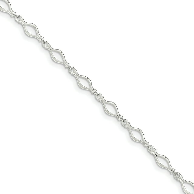 925 Sterling Silver 9 Inch Link Anklet Chain