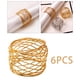 thumbnail image 4 of Juego de 6 anillos para servilletas, porta servilletas y hebillas de metal para fiestas y cenas. Oro, 4 of 9