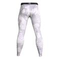 thumbnail image 5 of IWRICH Men's Tight Sportswear Gym Workout Running Leggings Camo Sports Workout Pants 01-White S, 5 of 9