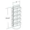 thumbnail image 2 of 20 Pocket, Revolving Pegboard Gift Card Kit for Countertop 8"W x 21"H, 2 of 2