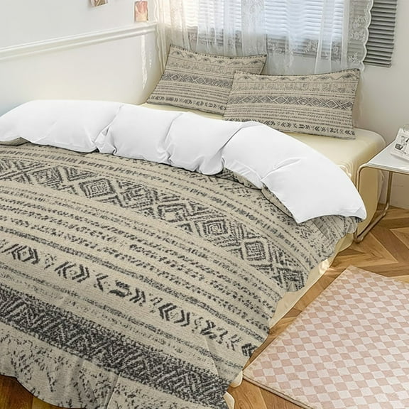 Bohemia Set Duvet Cover Themed Multicolor Polyester Bedding Set Duvet Cover for Twin Size