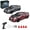 2Set/Red3,Grey, variant on 1/43 Mini RC Drift Car, 2.4G Full-Proportional Racing Cars with LED Lights, 4WD, 15 KM/H Speed Drift RC Car RTR for Adult