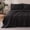 Black, variant on Sonive Minimalist Embroidered Sheet Set Twin, 3 Pieces Breathable Soft Hotel Collection, White