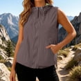 thumbnail image 2 of jiaxiM Womens Vest with Pockets Lightweight Softshell Sleeveless Jacket Hiking Travel Golf Running 2026 Spring Summer, 2 of 9
