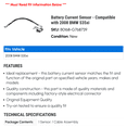 thumbnail image 2 of Battery Current Sensor - Compatible with 2008 BMW 535xi, 2 of 2