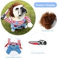 thumbnail image 2 of Pet Deadly Doll Dog Costume, Cute Dog Clothes Funny Halloween Christmas Cosplay Costume for Small Medium Dogs, 2 of 7