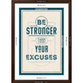 thumbnail image 5 of Art.com Be Stronger Than Your Excuses Premium Giclee Print, Brown Frame Wall Art, 32" x 44", 5 of 5