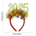 Christmas 2025 Digital Decoration Headband New Years Eve Headpiece Adorable Sequined Accessory