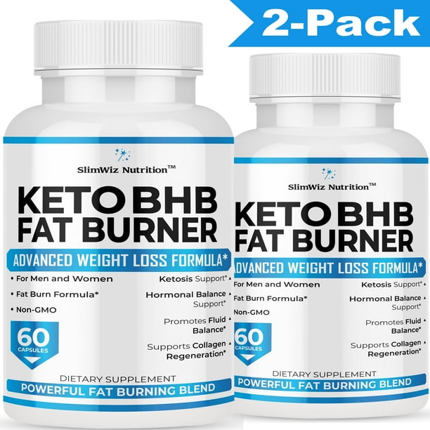 (2-Pack) Keto BHB Fat Burner Keto Pills - Utilize Fat for ...