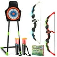 thumbnail image 1 of Costway 2-Pack Bow and Arrow Set for Kids LED Light Up Archery Toy with 20 Suction Arrows, 1 of 10
