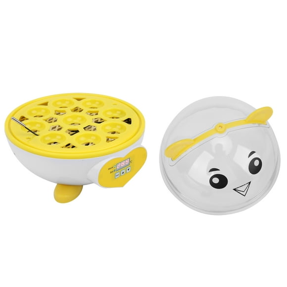 Household Egg Incubator For Chicken, Eggs Incubator For Duck Semi-Automatic Egg Incubator  For Chicken Duck, Quail,  For Home Farm Yellow US Plug