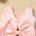 thumbnail image 4 of IBTOM CASTLE Toddler Flower Girl Dress Baby Butterfly Ruffle Tulle Tutu Dress Princess Birthday Party Pageant Formal Wedding Prom Gown Rainbow powder, 4 of 7