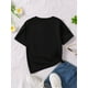 thumbnail image 2 of Girls' Casual Short Sleeve T-Shirt - Vibrant Fourth Grade Graphic Print, Loose Fit Round Neck Summer Top with Geometric Pattern, Breathable Knit Fabric for School & Play, Playful Youngsters' Appa, 2 of 7