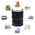 thumbnail image 4 of Daiia 2025 Happy New Year 2 Round Laundry Basket with Handles Thickened Waterproof Circular hamper,Dirty Clothes Storage Basket for Bedroom,Bathroom,College Dorm-Small, 4 of 6