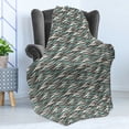 thumbnail image 4 of Abstract Soft Flannel Fleece Throw Blanket, Wave Pattern Horizontal Stripes with Little Dots Design Digital Print, Cozy Plush for Indoor and Outdoor Use, 60" x 80", Multicolor, by Ambesonne, 4 of 5