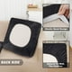 thumbnail image 3 of Juego de fundas de sofá seccionales NAISI de 6 piezas de terciopelo negro, 3 of 6