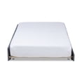 thumbnail image 3 of Baxton Studio Mariana Trundle, Kids, Twin Size, Traditional with Wheels and Gold-tone Metal Ring Pulls, Gray, 3 of 6