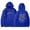 Blue1, variant on Tanghaowl Women's Sweatshirt Casual Reversible Letter Print Long Sleeve Hoodie with Pocket and Soft Breathable Material Blue1 XL