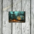 thumbnail image 4 of Room Decor 1pc Vintage Campfire Camper Scene Iron Sign, 12x8 Inch Metal Wall Art Decor, Retro Garage, Cafe, Bar, Club, Living Room Decorative Plaque, Thanksgiving Gift Idea, 4 of 8
