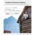 thumbnail image 3 of 4G LTE Cellular Security Camera Includes SIM Card(Support Verizon/AT&T/T-Mobile), 2K Solar Outdoor Cam Wireless Without WiFi Needed, 360° Live View, Color Night Vision, 3 of 4
