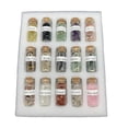 thumbnail image 1 of Chip Stone Set  Tumbled Stones  Wishing Bottles 15Pcs Mini Wishing Bottles Chip Stone Set  Tumbled Reiki Stones Collection Gift Home Decor, 1 of 8