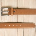 thumbnail image 2 of Men Belt Big and Tall Jeans Belt Genuine Leather by Leatherboss, 2 of 8
