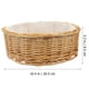 thumbnail image 2 of Cesta de mimbre de mimbre multifunción Cesta de bocadillo tejido Cesta de frutas portátiles Canasta de pan tejido, 2 of 4