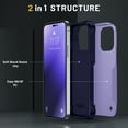 thumbnail image 2 of Hybrid Slim Case for iPhone 14 Pro Max 6.7inch Dual-Layer Soft Shockproof Case Hard PC Back Anti-Fingerprint Anti-Scratch Full Body Rugged Case,Red, 2 of 6