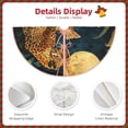thumbnail image 3 of Daiia Leopard Reading Tarot Cards Drawing Merry Christmas Tree Skirt , Xmas Large Lace-up Tree Skirt, Santa Snowflakes Rustic Home Decorations New Year Party Farmhouse Decor-30", 3 of 6