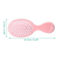 thumbnail image 2 of Unique Bargains 1 Pcs Pocket Detangle Brush Barber Brush Tools for Men and Women Styling Comb for Curly Hair Pink, 2 of 6