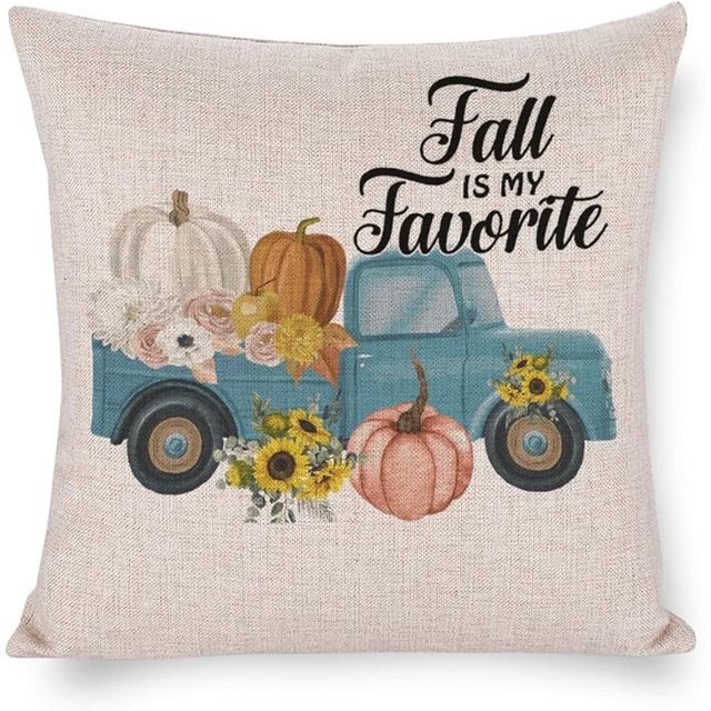 Funda de almohada Otoño Gonme Girasol Bienvenido Fundas de almohada cuadradas decorativas Feliz Otoño Funda de cojín de lino Cierre de cremallera Sofá Cama y decoración de automóvil