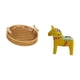 thumbnail image 5 of Cestas de almacenamiento,Cestas de almacenamiento de cocina tejidas con asas hechas a mano,Cestas de pan redondas Bandejas para servir Rectángulo,Figura de escritorio,Estatua de caballo, 5 of 8