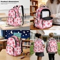 thumbnail image 3 of Kuiaobaty Hibiscus Print 3 Piece Backpack Set for Teen Girls 17 Inch Backpack and Lunch Box Set with Adjustable Strap Multi Pockets Bookbag with Pencil Case for School Travel Daily Use, 3 of 7
