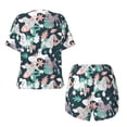 thumbnail image 5 of Qekee Cute Poodle Dog Women's Pajama Set Short Sleeve Sleepwear Summer Home Wear with Pockets Soft Short Sleeve Shirt - Cute Poodle Dog, 5 of 9