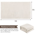 thumbnail image 4 of Area Rugs 3' x 5', Yamaziot Washable Rug, Area Rug for Living Room Bedroom Dining Room, Non Slip Modern Accent Carpet, Solid Beige, 4 of 8