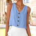 thumbnail image 2 of LWavelet Women's High Neck Pleated Satin Sleeveless Blouse – Elegant Dressy Work Top Hot Pink S, 2 of 8