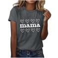 thumbnail image 2 of Mother's Day T Shirts Womens Clothes Fun Love Mama Print Soft Modal Short Sleeve Tee Summer Holiday Tops Gifts for Mom (M, Gray 07), 2 of 3