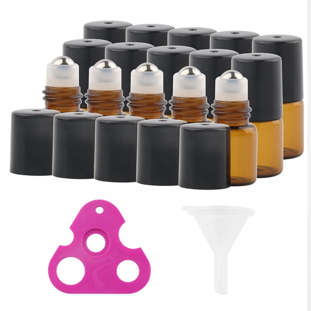 Vogacara 15/50/100 Uds 1/2/3/10ml botella de aceite esencial botellas recargables caja de líquido contenedor portátil tarros de plástico estuche de masajeadores 2ml 15Caja Vogacara CE014532-04