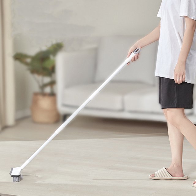 FOLOYORI Cepillo Para Fregar Con Mango Y Squeegee Para Uso En Baños Y
