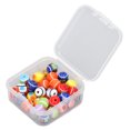 100Pcs Resin Spacer Beads Durable Resin Assorted Colors Large Hole