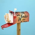 thumbnail image 5 of Daiia Not All Who Wander Are Lost Mailbox Cover , Magnetic Welcome Mailbox Wraps Post Letter Box Cover for Garden Yard Home Decor-21x18 in, 5 of 9