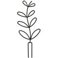 thumbnail image 4 of Mosiee Treillis pour Plantes Grimpantes Intérieur Lot de 2 Forme de Feuille 12 Pouces, 4 of 8