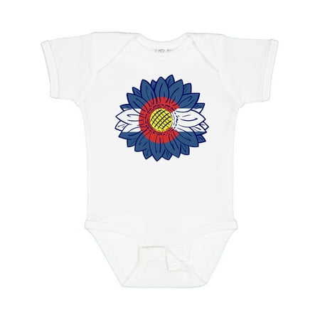 

Inktastic Colorado Flag Sunflower Boys or Girls Baby Bodysuit