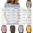 thumbnail image 4 of Women's Relaxed Fit Round Neck Short Sleeve Printed T Shirt Blouse Comfy Breathable Work Casual Daily Wear | CSEONE,Pink XL, 4 of 7