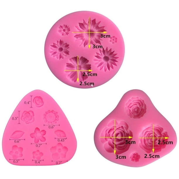 Cake Pop Cutter & Pusher Set - Silicone Mold With Circle & Heart Shapes For Baking, Wedding Treats